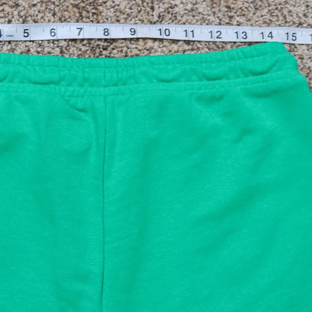Kappa Tennis Club Shorts Men Large Green Pink Graphic Sample Athletic Drawstring